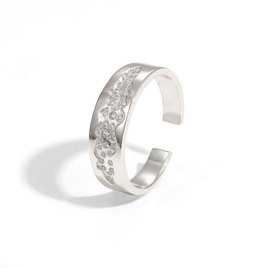 Blue Star River Adjustable Sterling Silver Ring