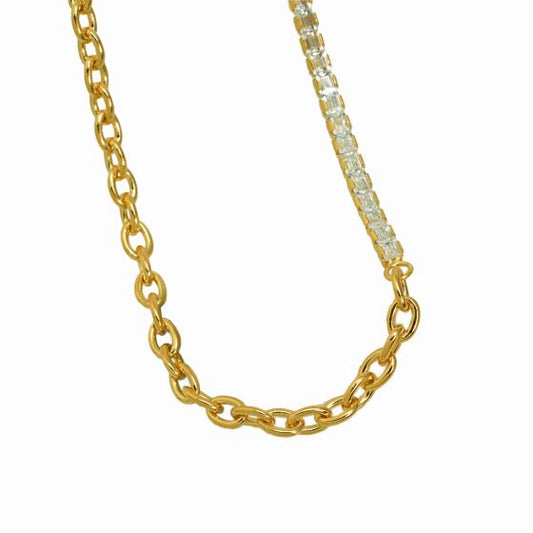 Fashion Montage CZ Stacking Necklace
