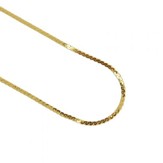 Simple Yellow Gold S Chain Necklace