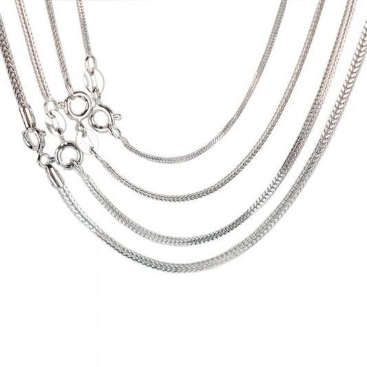 Hot Fox Tail Chain 925 Sterling Silver Necklace
