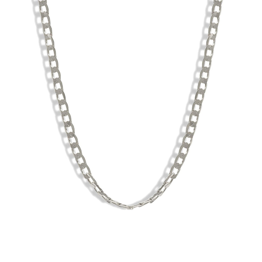 Hollow Link Stacking Chain Necklace, 925 Sterling Silver