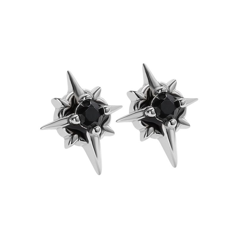 Dainty Polaris Star Stud Earrings