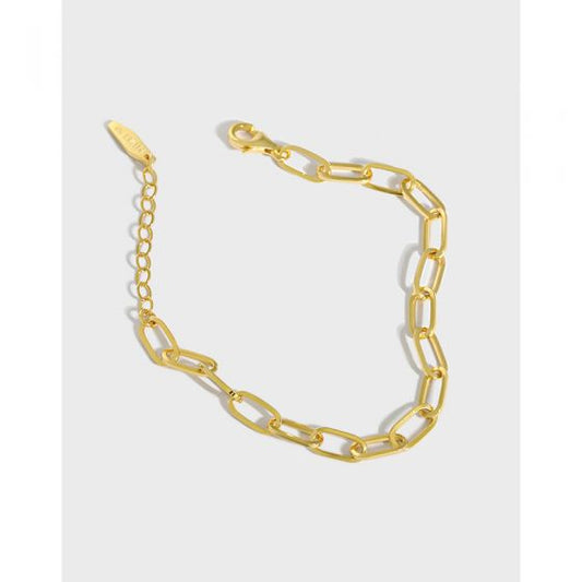 Modern Hollow Chain Bracelet 925 Sterling Silver