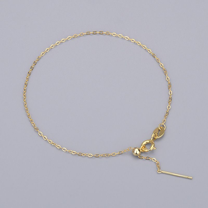 925 Sterling Silver Box Rolo Chain Bracelet