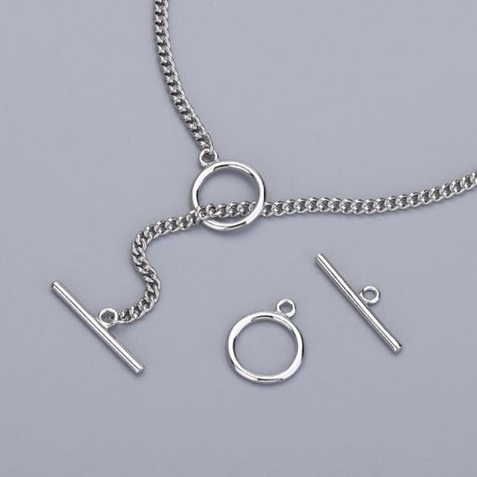 O T Shape 925 Sterling Silver End Caps