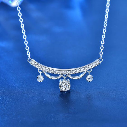 Moissanite CZ Lace Drop Tassel Necklace