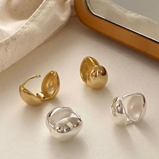 Waterdrop 925 Sterling Silver Hoop Earrings