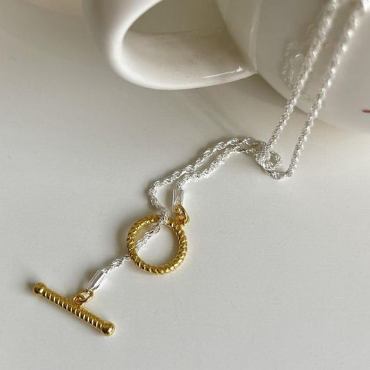 Simple OT Shape 925 Sterling Silver Necklace