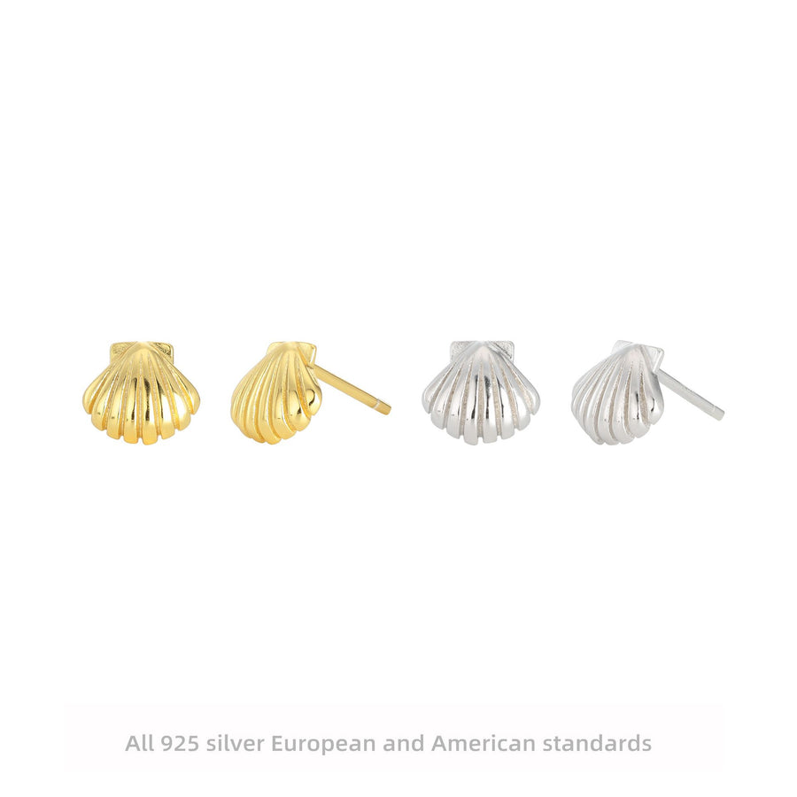 Scallop Flower Earrings