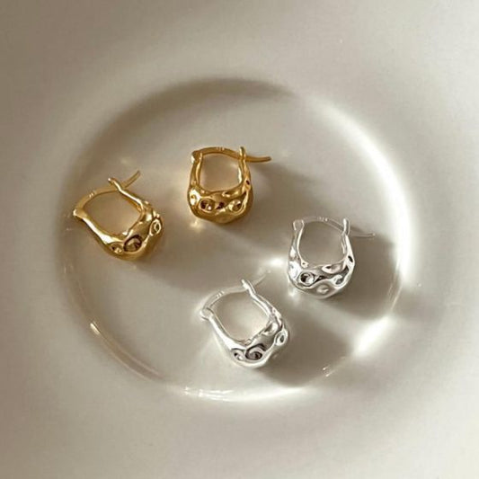 S925 Pure Silver Irregular Earrings