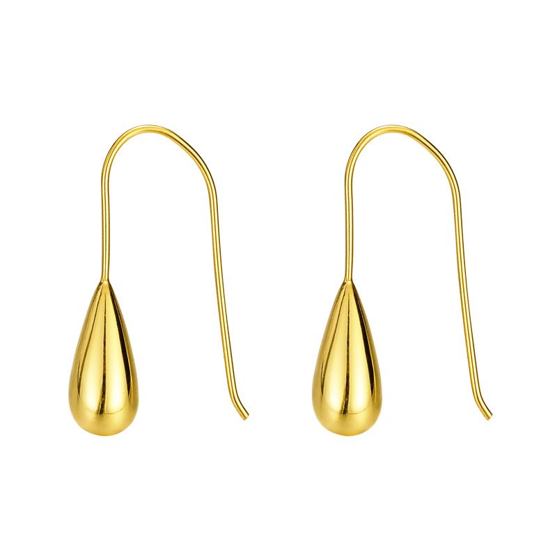 Water Drop 925 Sterling Silver Dangle Earring (Single)