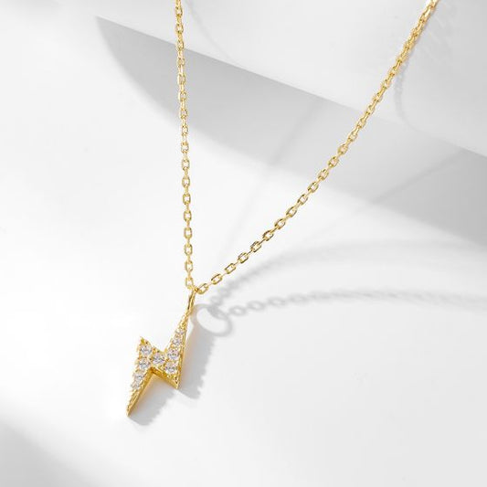 Casual CZ Lighting 925 Sterling Silver Necklace