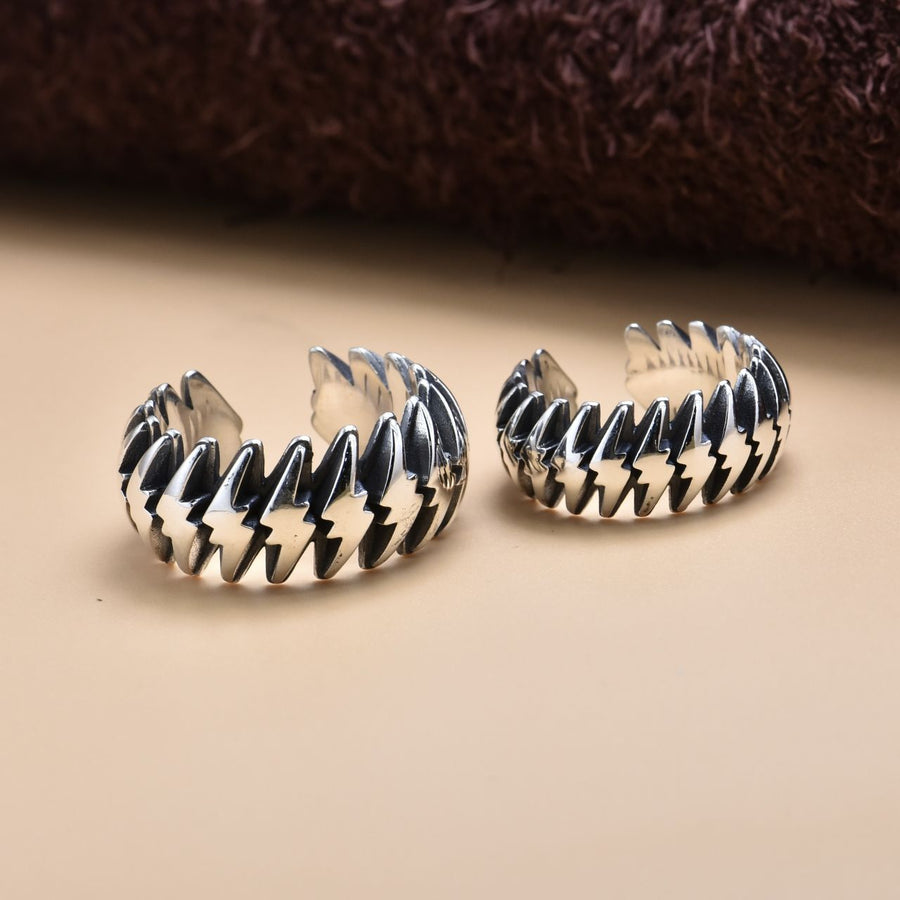 Men's Lighting Adjustable 925 Sterling Silver Ring