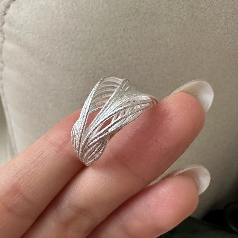 Modern Multi-Layer Cross Adjustable Ring