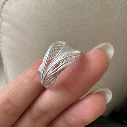 Modern Multi-Layer Cross Adjustable Ring