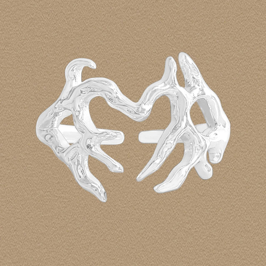 Withered Tree Branch 925 Sterling Silver Adjustable Ring