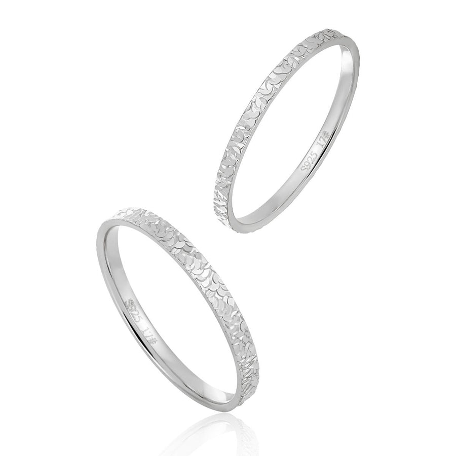 Simple Shining Sterling Silver Adjustable Stacker Ring