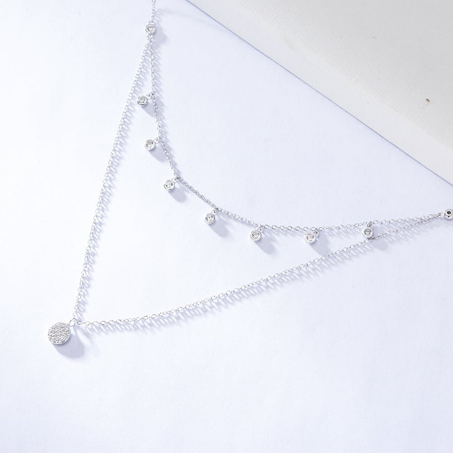 Sterling Silver Round Necklace