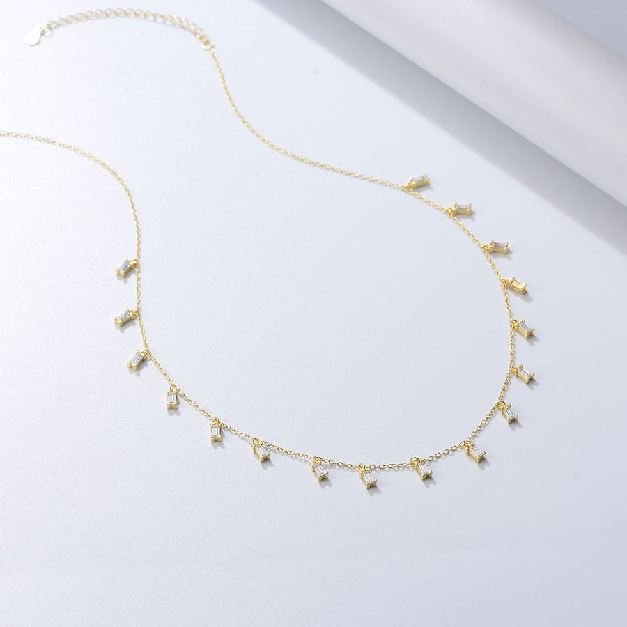 Gold Plated Cubic Zirconia Necklace