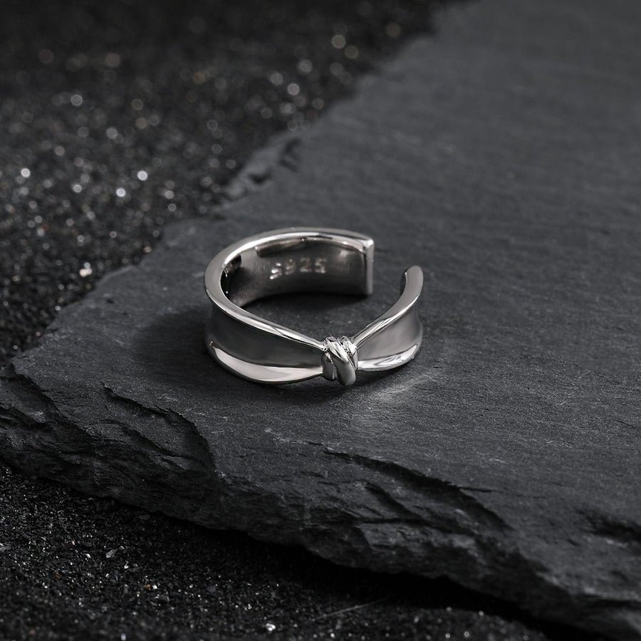 Knot Non-Pierced Earring (Single), 925 Sterling Silver