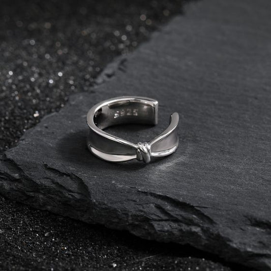 Knot Non-Pierced Earring (Single), 925 Sterling Silver