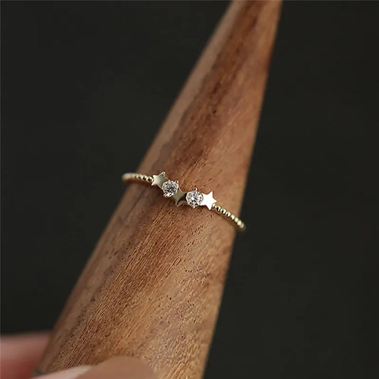 Gold Plated Star Ring