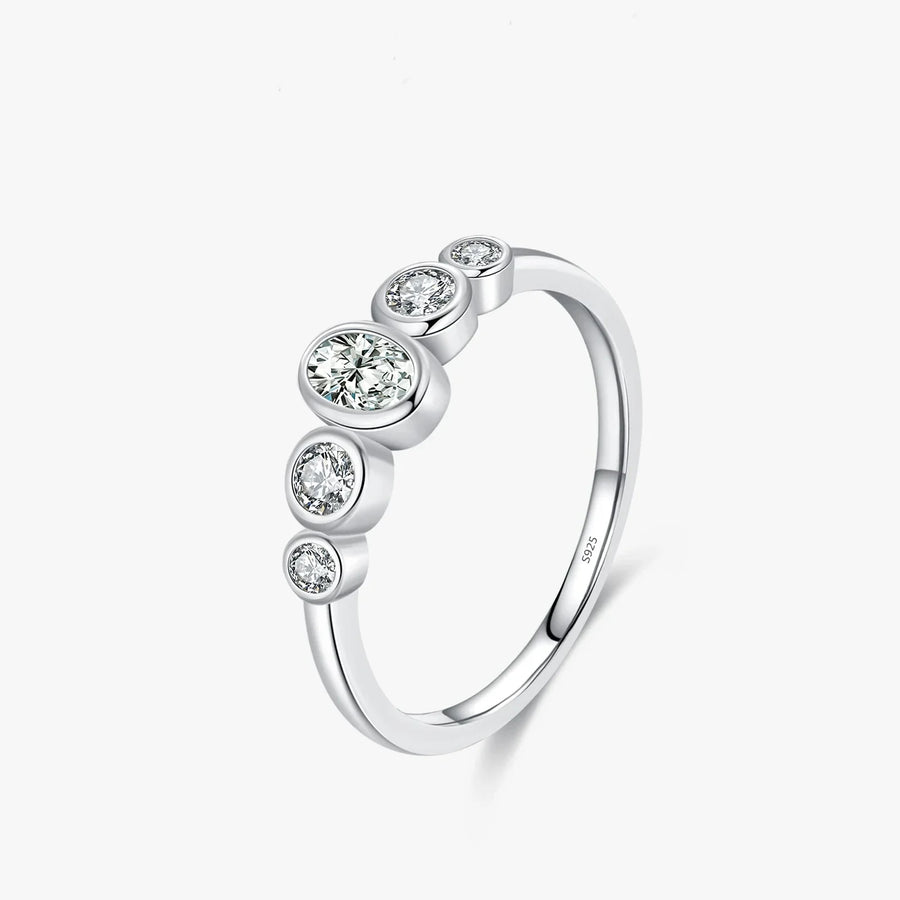 Sterling Silver Oval Band Ring