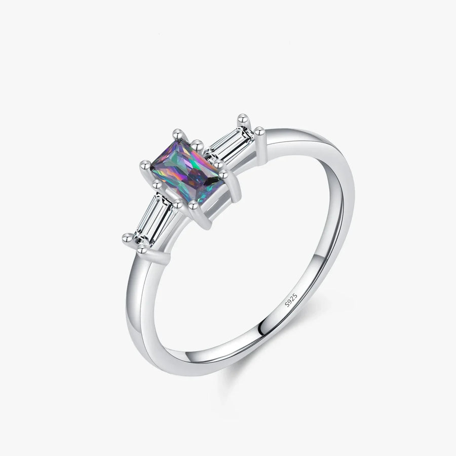 Sterling Silver Rainbow Ring
