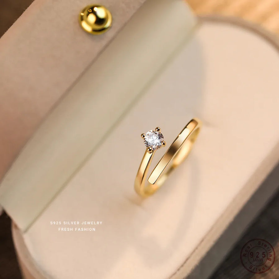 14k Gold Plated Sterling Silver Open Ring