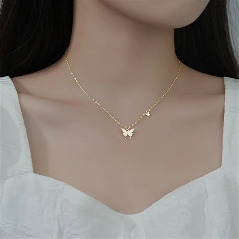 Sterling Silver Butterfly Necklace