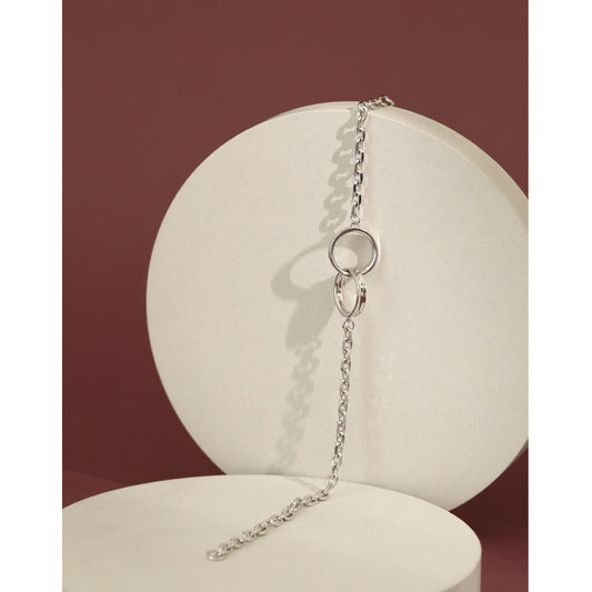 Sterling Silver Geometric Thin Bracelet