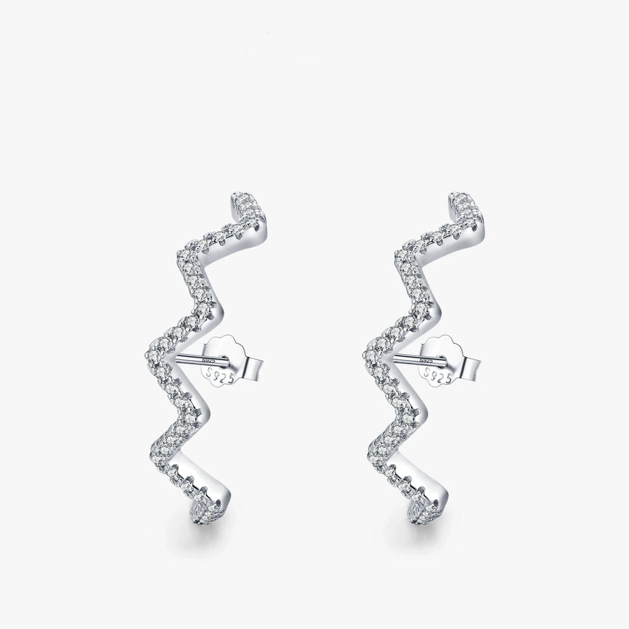 Sterling Silver AAAAA Cubic Zirconia Earrings