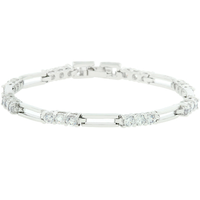Triplet Cubic Zirconia Tennis Bracelet