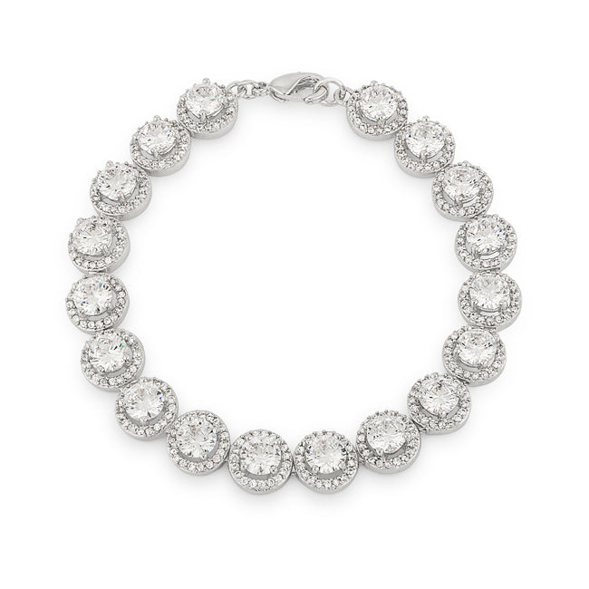 Elegant Halo Edition Tennis Bracelet