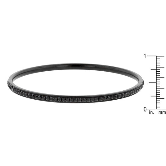 Black Crystal Bangle