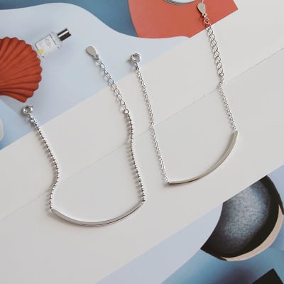Sterling Silver Minimalist Bar Bracelet