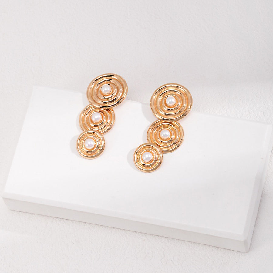 Sterling Silver Minimalist Pearl Earrings
