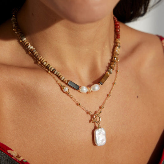 Sterling Silver Tiger Eye Bohemian Choker Necklace