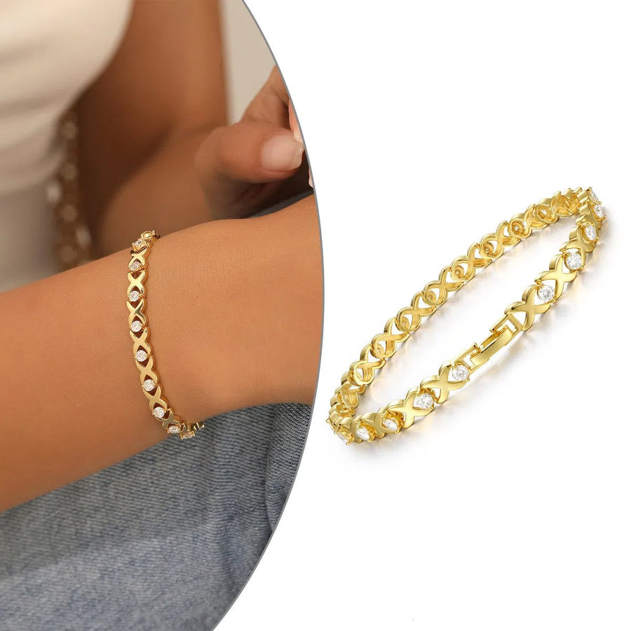 Moissanite Sterling Silver Bracelet