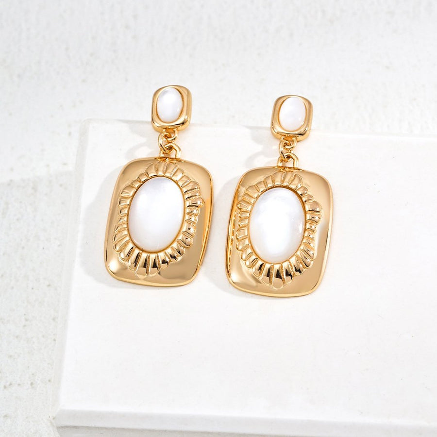 Gold Plated Sterling Silver Shell Earrings