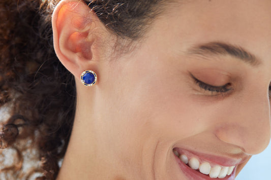 Sterling Silver Lapis Lazuli Earrings