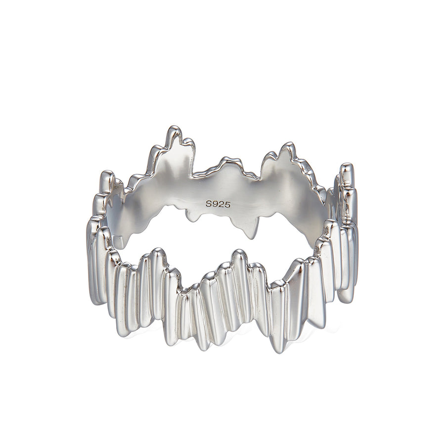 Ripple Flow Sterling Silver Ring