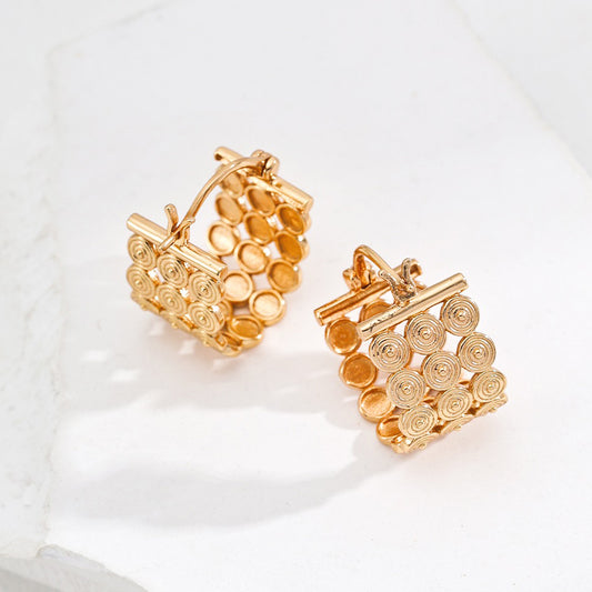 Modern Geometric Hoop Earrings