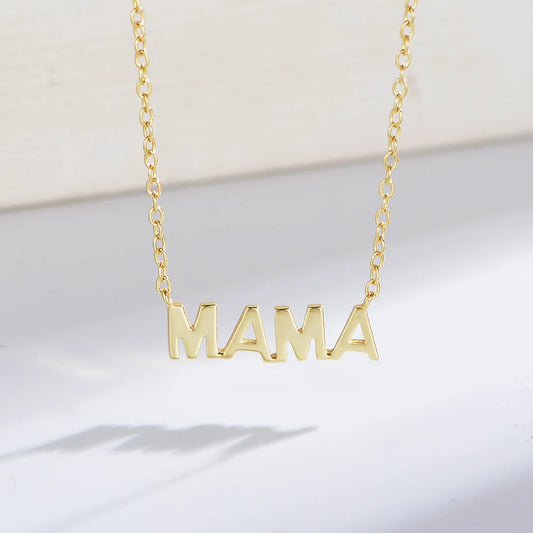 Sterling Silver Mama Necklace