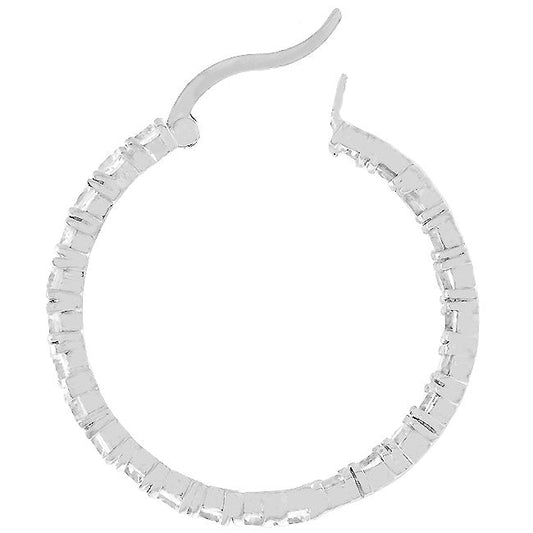 Eternity Channel Hoop Earrings