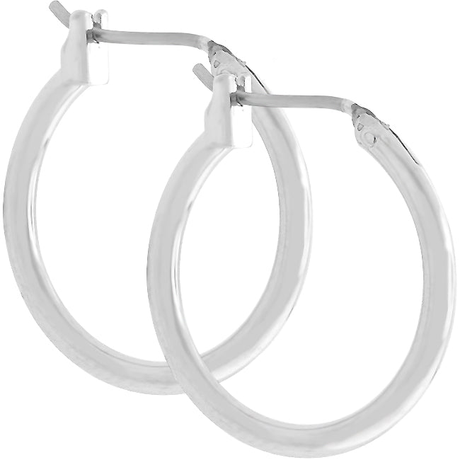Silvertone Hoop Earrings