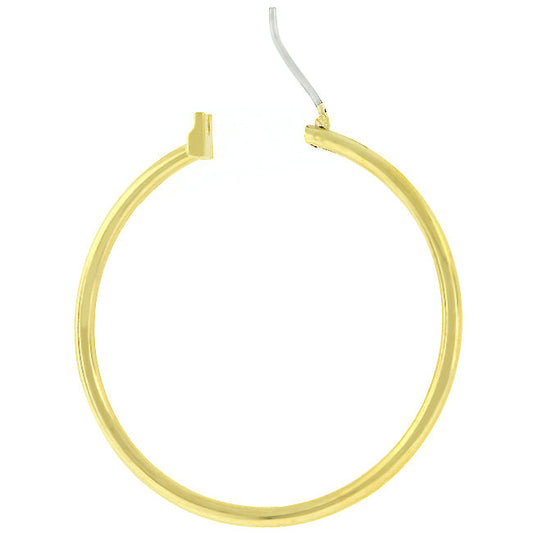 Classic Goldtone Hoop Earrings