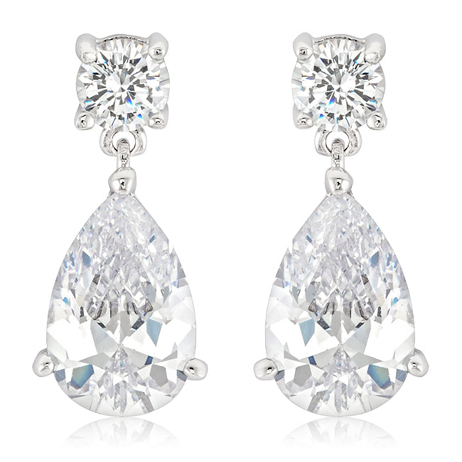 Cubic Zirconia Drop Earrings