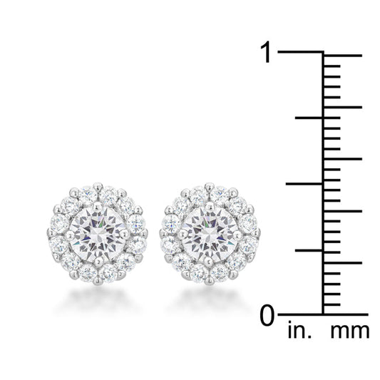 Bella Bridal Earrings - Clear