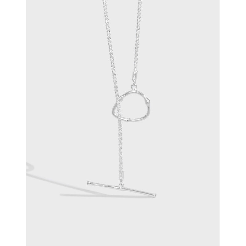 Sterling Silver O Ring Circle Necklace